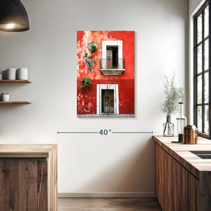 Lilie Red Facade, 36" H x 24" W