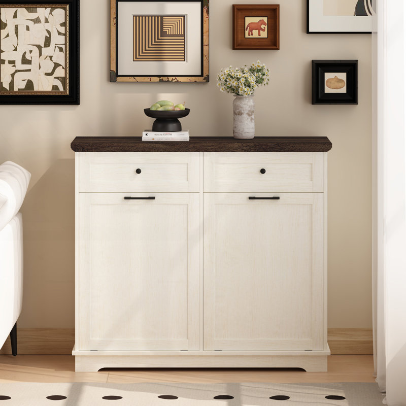 Armoire à poubelle double inclinable 20 gallons, poubelle autoportante