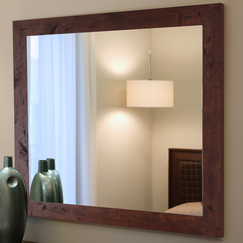Carise Rectangle Mirror, Dark Walnut, 41.5" H x 32.5" W