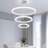 3-Ring Modern Led Chandelier Silver-130132107