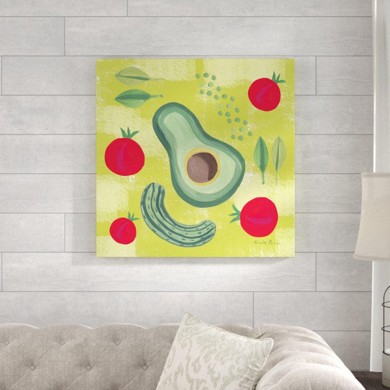 Veggie Time II by Farida Zaman - Wrapped Canvas Painting, 76cm H x 76cm W