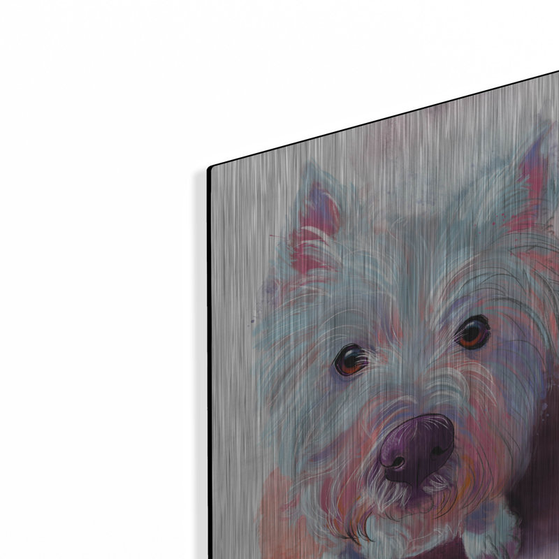 "Lily The Westie" par Dawg Painter, H 16 po x l 12 po