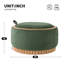 Repose-pieds de rangement en chenille 29 po, housse réversible et structure en bois robuste, repose-pieds pratique pré-assemblé-577223512
