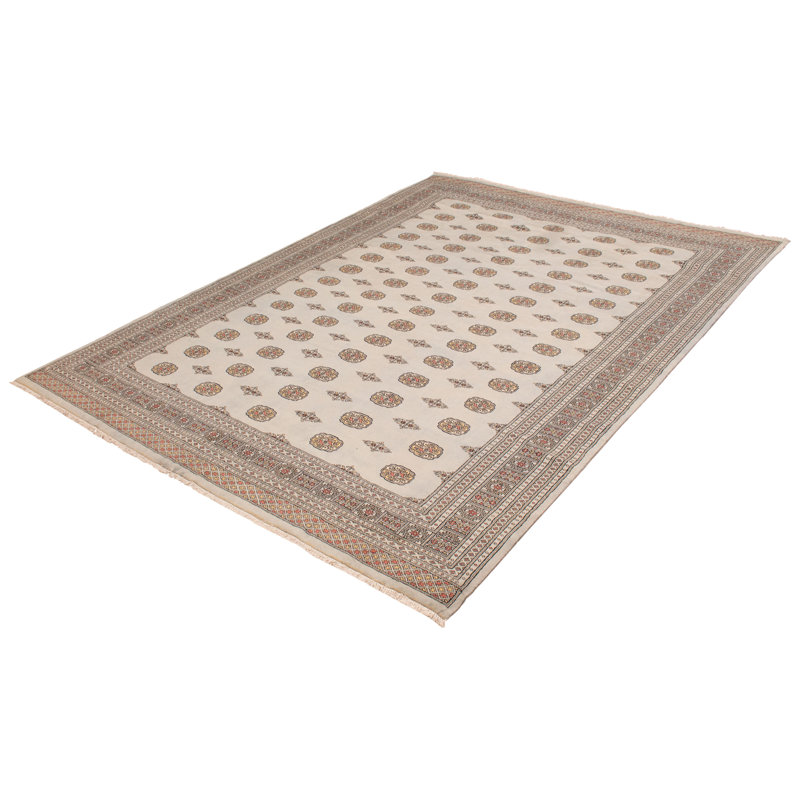 Tapis gris Finest Peshawar Bokhara 9 pi 3 po x 12 pi 3 po
