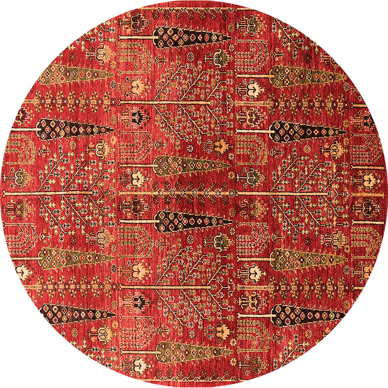 Southwestern Indoor Rug, Round 7'