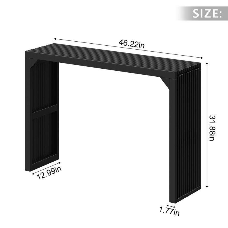 Console 46,22 po, Noir