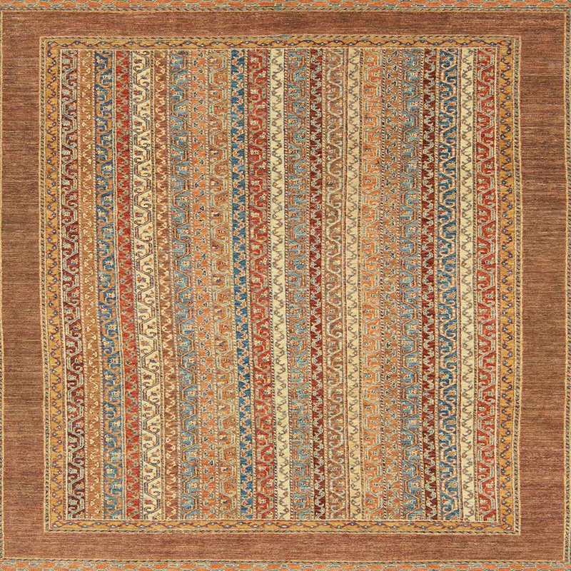 Tapis abstrait moderne 2704, Carré 8 pi