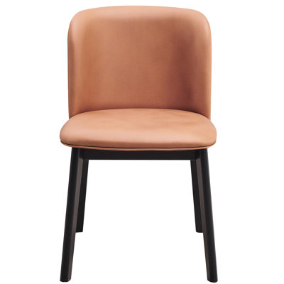 2 pièces de chaises d'appoint à dossier solide - Option confortable et tendance couleur chameau 2