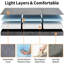 Matelas en mousse à mémoire de forme pliable de 6 po, matelas escamotable avec support supplémentaire, matelas pliant portatif avec housse amovible lavable pour les invités, futon et lit escamotable-546899198