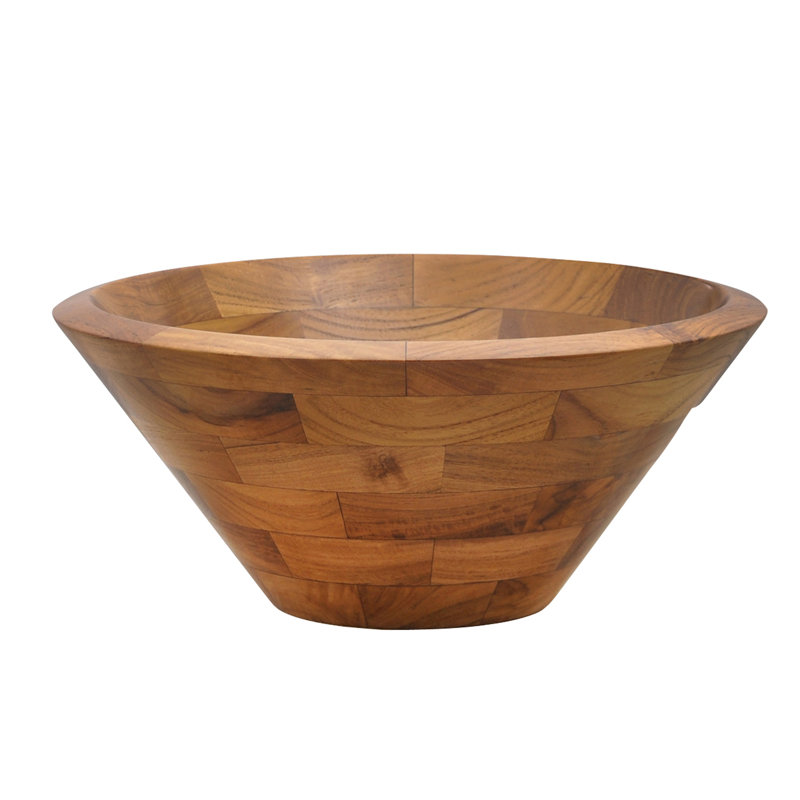 Barclay 13.75'' Wood Circular Bathroom Sink, Teak