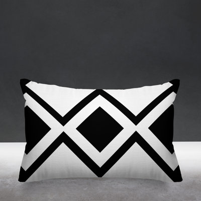 York Polka Dots Outdoor Reversible Throw Pillow