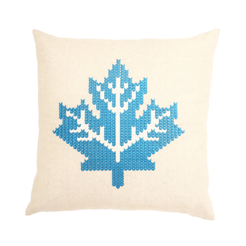 Oswalt Linen Pillow Cover, Blue