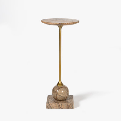 Laura Round Marble Drink Table