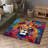 Floral Symphony Non-Woven Soft Printed Rug Featuring Exquisite Artistry in a Bold and Bright Color Palette-114329727