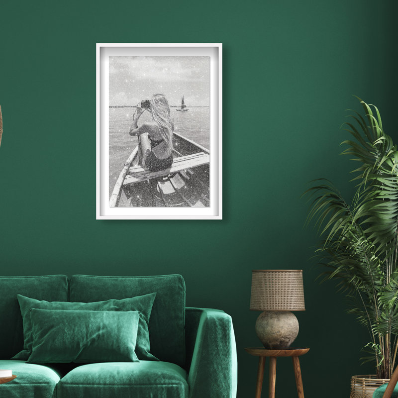 Frame Of Solitude Print by Oliver Gal, 55.5"H x 37.5"W, White Shadowbox