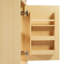 Meuble-lavabo de 20 po avec lavabo, armoire de salle de bain avec porte à fermeture douce, support de rangement et tablette réglable, bois naturel