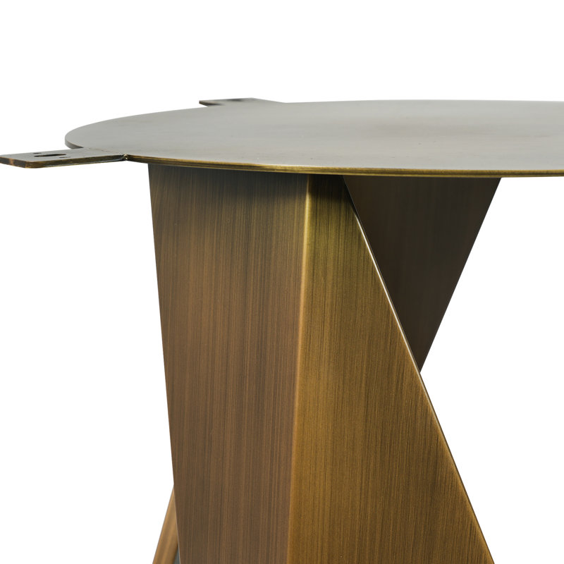Table de salle à manger Sintered Stone, H 51,66 po x L 54,65 po x l 30,31 po, Bronze