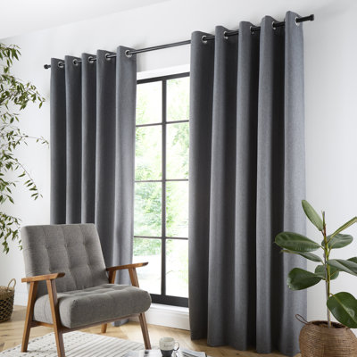 Plain Twill Blackout Curtain Panel Pair