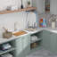 Évier de service encastré en quartz blanc de 21 po avec accessoires dorés Mocoloo-133704488