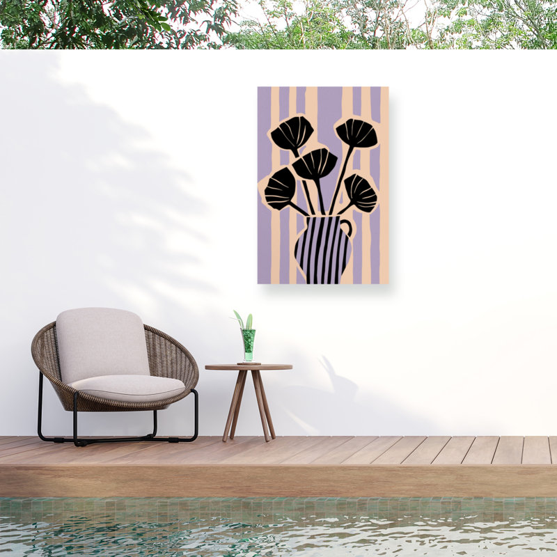 Treechild  Stripedstilllifeno2 Fullsize Outdoor  Canvas, H 12 po x l 19 po