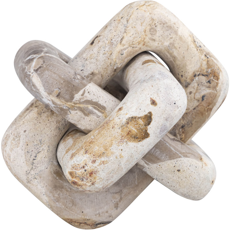 Bond Marble Decorative Object, Beige