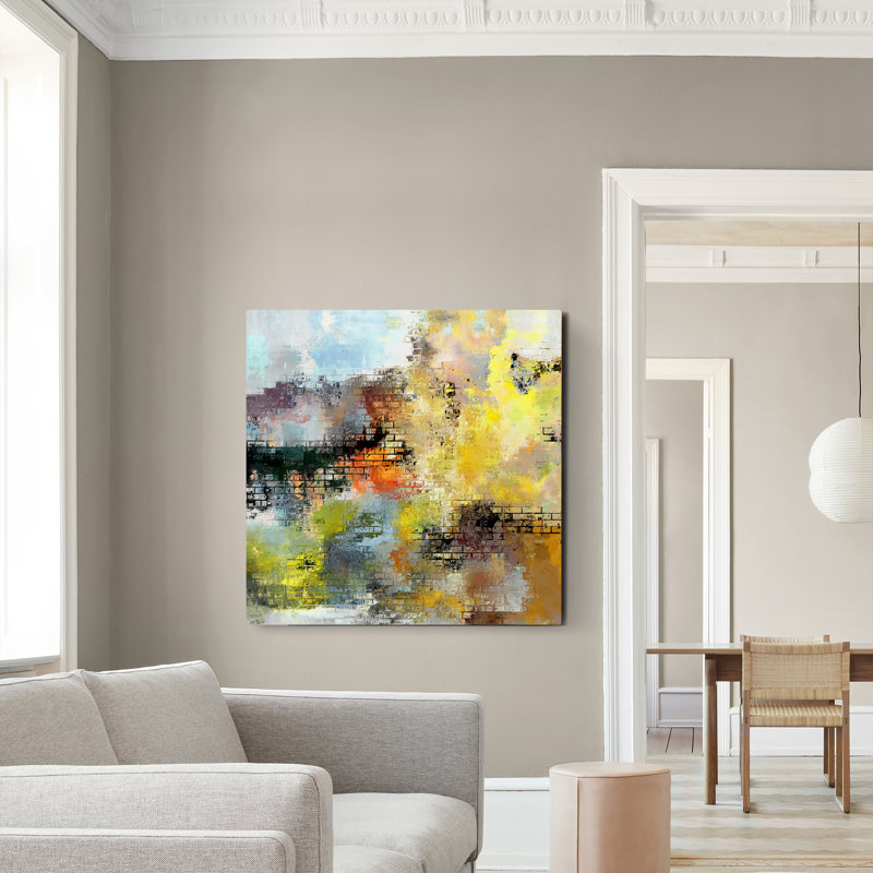 Blocking The Way - Wrapped Canvas Painting, 8" H x 8" W x 0.75" D
