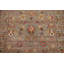 Tapis floral floral brun à motif de teinture végétale Ziegler 4 x 6