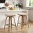 Modern Upholstered Counter Stool With Wood Frame,Counter Height Bar Stool For Kitchen Island,Coffee Bar-122496499