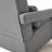 Dark Grey Upholstered Accent Chair with Pillow - Modern Linen Fabric Armchair for Living Room, Bedroom-569964553