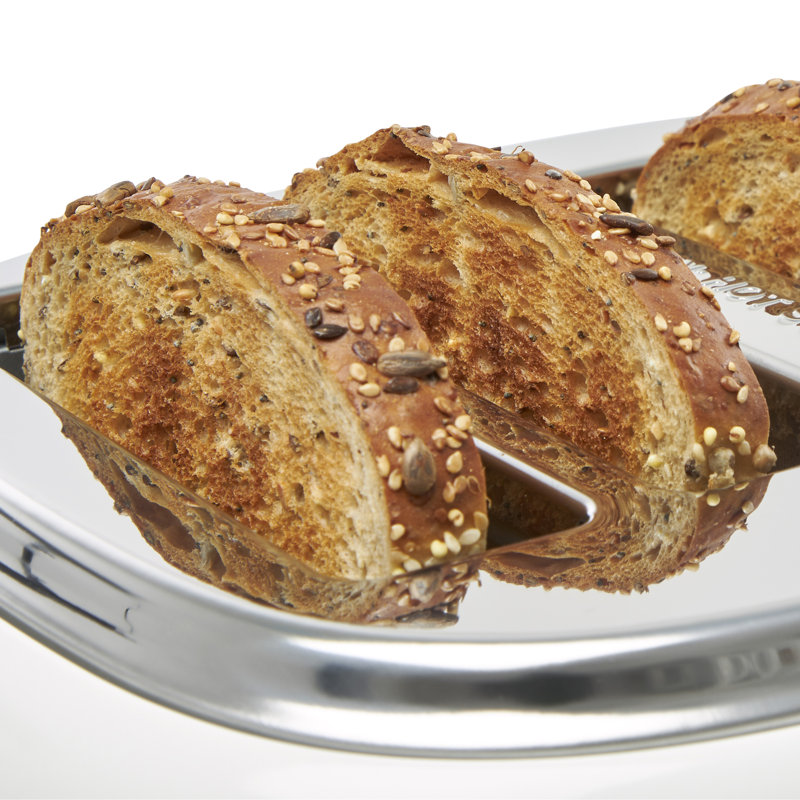 HADEN Dorset 4-Slice Wide Slot Toaster, Ivory