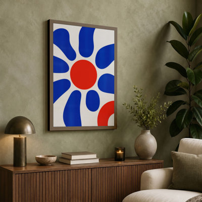 Geometric Radiance Mid-Century - Wrapped Canvas