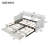 Soft padded sofa bed with 2 drawers-117567746