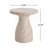 Outdoor Travertine Lightweight Concrete Side Table