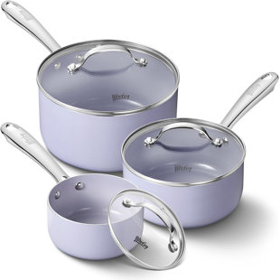 Ensemble de casseroles antiadhésives en aluminium 3 pintes