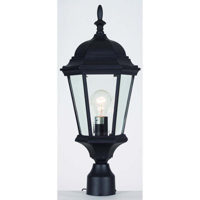Luminaire extérieur en aluminium noir 1 lumière