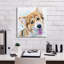 Art mural sur toile Winston Porter «Rainbow Dogs Corgi Puppy» par Lindsay Kivi-1615647207