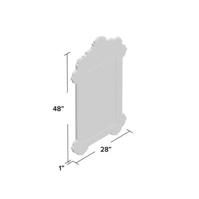 Raul Bone Inlay Vertical Wall Mirror