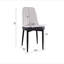 Ensemble de table de salle à manger de 63 po en bois aggloméré de style crème moderne et en polyuréthane 63 po. Assemblez l'ensemble de chaises de bureau et de pieds en métal noir, convenant à la maison et à la cuisine.-2065225358