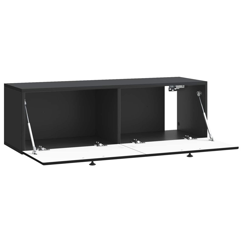 Unfinished TV Stand, Black, 30cm H x 98cm L x 41cm W