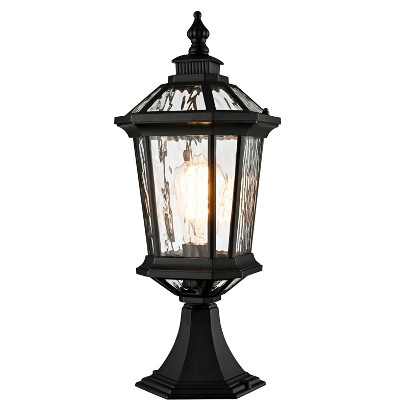 Outdoor Post Lamp Black Finish