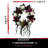 Haunted Hill Farm 24 In. Halloween Hanging Wreath with Skulls, Fall Flowers, and Vines