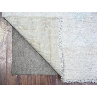 Tapis blanc 100% laine noué à la main 3 pi 1 po x 5 pi Peshawar AEE071AE0EBA475A9C8EDC0A784473CD