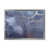 Toile argentée avec cadre d'angle fermé