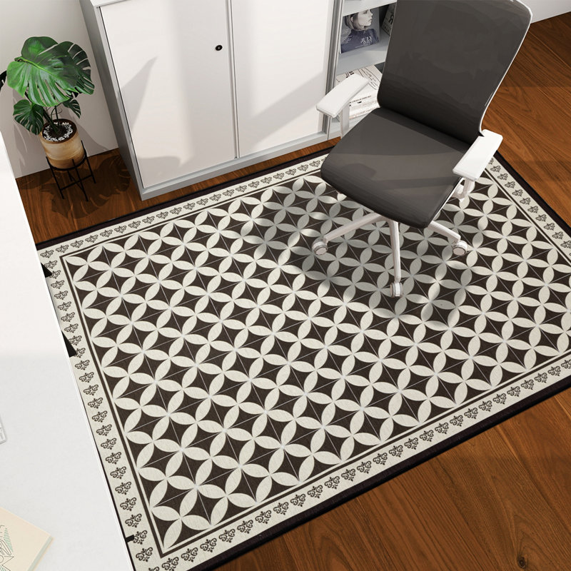 Protecteur de plancher de tapis de chaise et rehausseur de style pour les espaces de bureau à domicile ou de salle à manger
