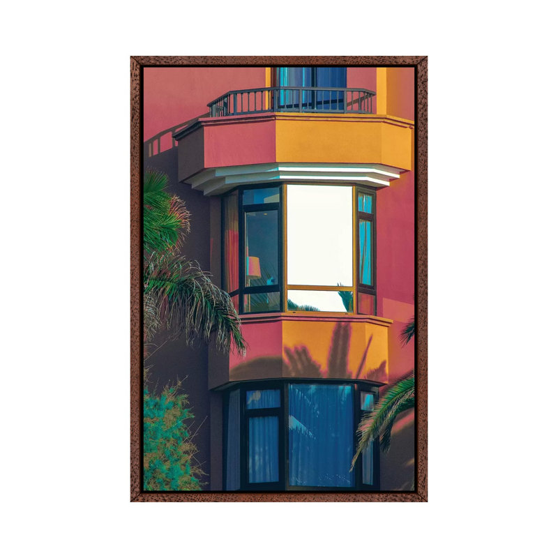 Wine And Cheese by Nathan Head - Print on Canvas, Classic Brown Wood Framed, 66.04cm H x 45.72cm W x 3.81cm D