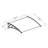 Palram - Canopia Neo 2' 9" D Polycarbonate Mist Stationary Slope Door and Window Awning-94128938