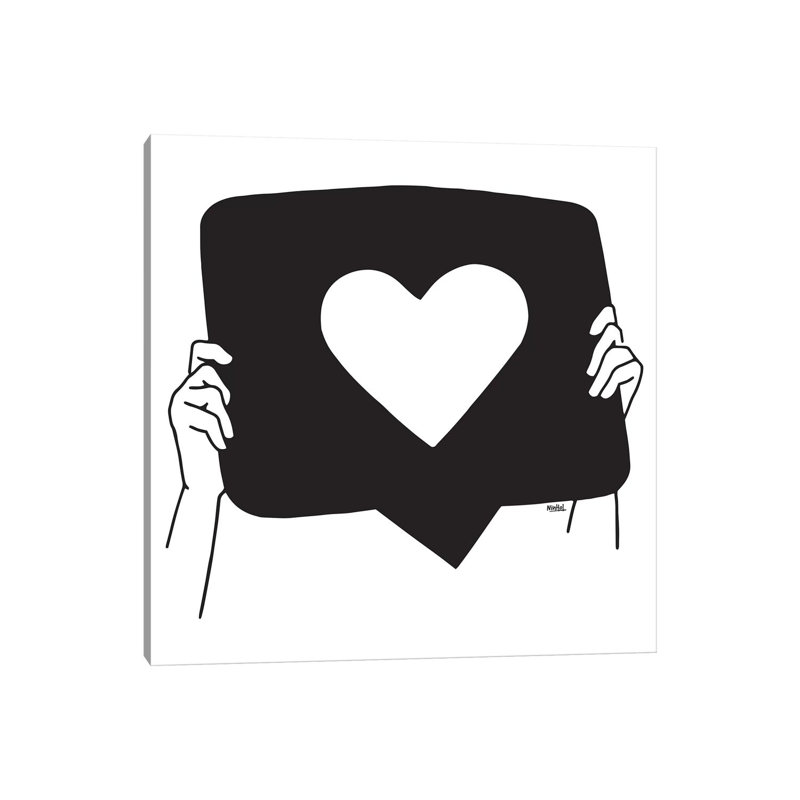 More Love Please by Ninhol - Wrapped Canvas Print, 30.48 cm H x 30.48 cm W
