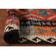 Tapis oriental orange en laine Kilim 9 x 10