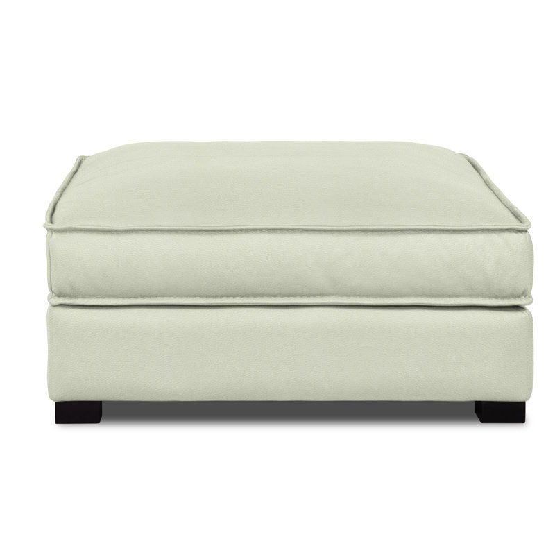 Delano Leather Ottoman, Bittersweet (Maestro Artisano), Ash Honey