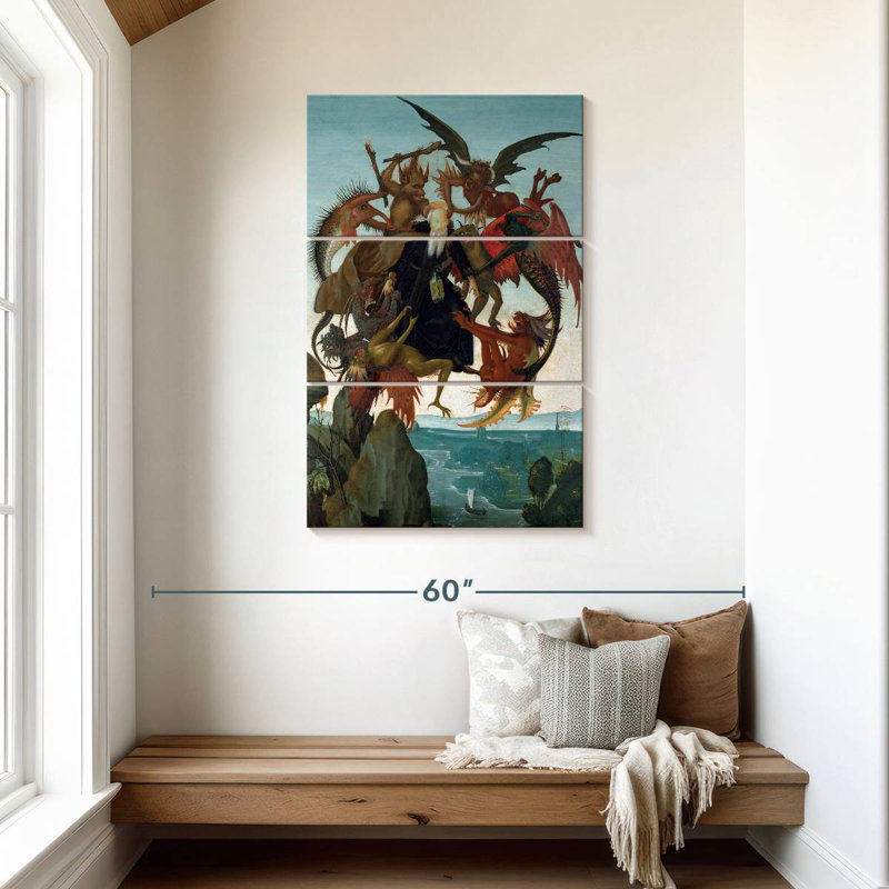 Le tourment de Saint-Antoine 1487-1488, H 45 po x l 28 po